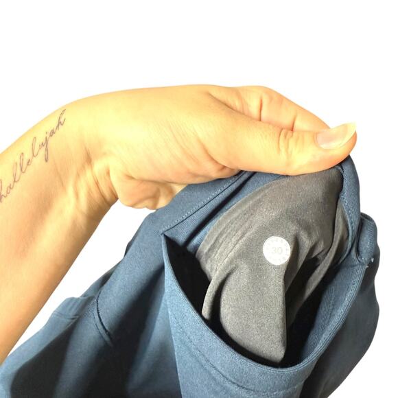 Lululemon Commission Pant Slim Warpstreme Travel Commute Mach Blue Size 30 - Picture 8 of 9